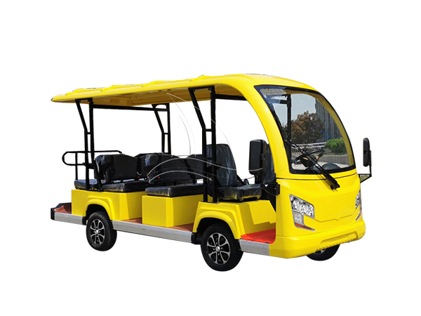 11 Seats Yellow Open Sightseeing Cart