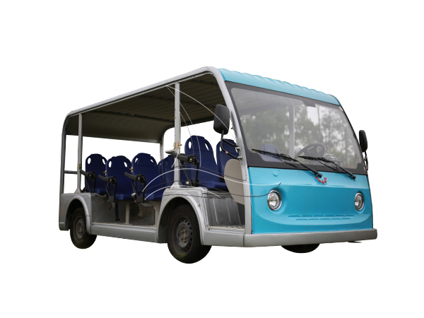 14 Seats Blue Open Sightseeing Cart