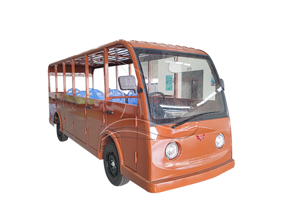 Brown Closed Sightseeing Cart