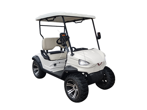 2 Seats White Golf Cart
